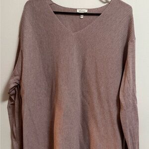 Ella Moss Mauve V-Neck Sweater